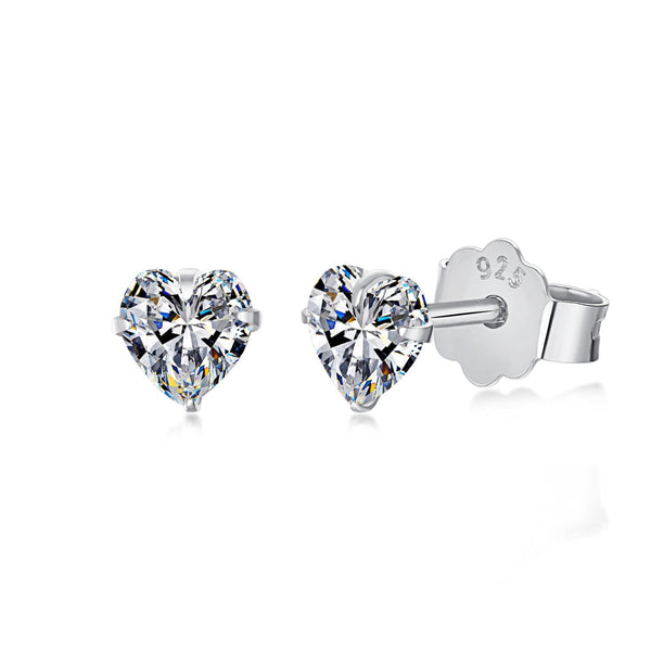 ˇMagic JewelryˇSparkling Heart Shaped Simple Earrings